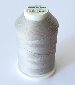 1 Cone MADEIRA AEROFLOCK Serger Overlock Thread Col 8100 Gray NEW 1100 Yds 1000m - Picture 1 of 4