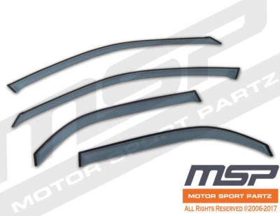 Protectores de lluvia visera fuera de canal gris claro para Chevrolet Lumina 1995-2000 4 un. Foto 1 de 3