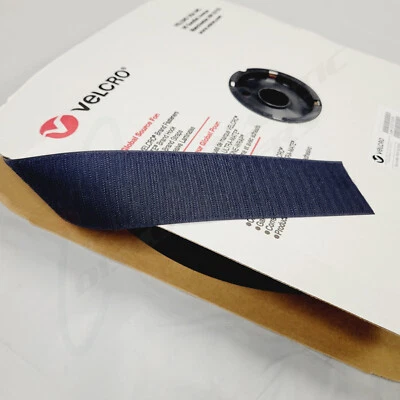 50 Yards VELCRO® Brand Nylon 2" Sew-On Hook 89 Tape Dark Navy 152987 Mil Spec - Image 1 of 3