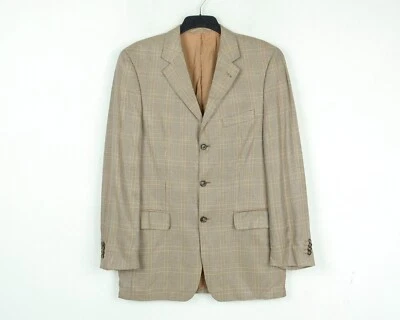 WERTHER мужчин твид чек 95% бамбука M блейзер Великобритании 40 США куртка костюм Heringbone EU50 - Изображение 1 из 4