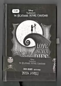 NIGHTMARE BEFORE CHRISTMAS AGENDA 2025 DIARY Tim Burton LIMITED EDITION 21x14cm - Imagen 1 de 5