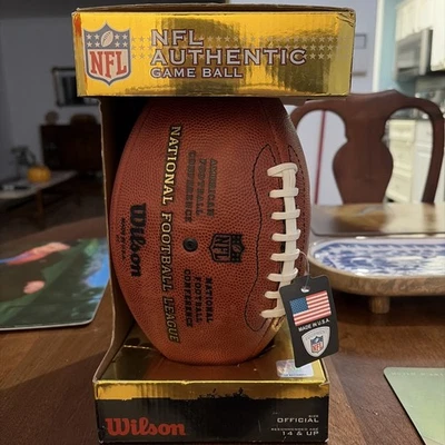 Wilson NFL Auténtico Fútbol "El Duque" Oficial NFL Juego Balón Houston Texans Foto 1 de 4