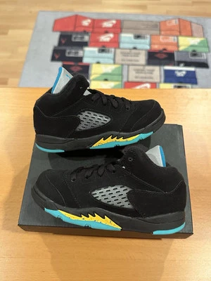 Talla 7C - Zapatillas Nike Air Jordan 5 Retro Azul Aqua Negro TD 440890-047 Foto 1 de 4