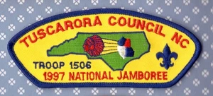 JSP  Tuscarora Council - Nat'l Jamboree 1997 -Mint- Blu Bdr  Troop 1506 - Picture 1 of 1