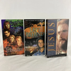 Lot of 3 VHS Cloud Ten Tribulation Left Behind Jesus Inspirational Films 1999 - Picture 1 of 10