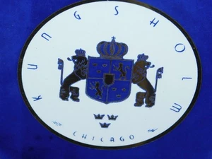 KUNGSHOLM CHICAGO VINTAGE CERAMIC SMALL PLATE AS A HOT PAD OR WALL DECOR - Picture 1 of 9