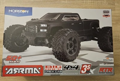 Arrma Big Rock 4x4 V3 3S BLX Brushless Truck RTR Black - Bild 1 von 4
