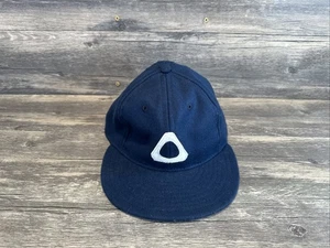 Ebbets Field Flannels Navy Blue Triangle Logo Hat Cap Made in USA - Picture 1 of 21