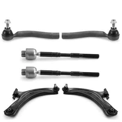 Front Control Arm & Tie Rod Set for 2008-2013 Nissan Rogue 14-15 Rogue Select - Imagem 1 de 4