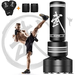 Freestanding Punching Bag 67'' Heavy Boxing Bag Kickboxing with Gloves for Adult - Picture 1 of 9