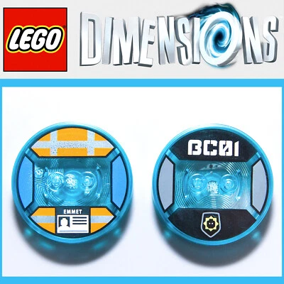 LEGO Dimensions The Lego Movie EMMET & BAD COP Game TAGS only | Tested / Works ! - Image 1 of 4