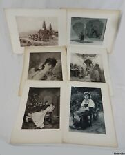 6 Vintage Photogravure Goupil Appleton Prints - Thompson, Weeks, Bridgman