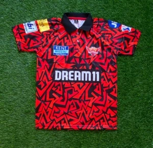 Personalized IPL Cricket T20 Cup 2025 Sunrisers Hyderabad SRH Jersey T-shirt - Picture 1 of 9