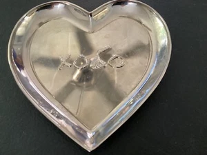 Hershey's XOXO Silver Plated Heart Shaped Trinket Box 2004 - Picture 1 of 5