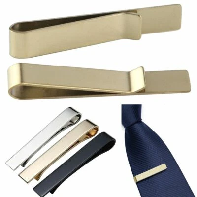 1/3Pcs Tie Clips for Men Elegant Metal Necktie Pinch Clasp Wedding Party US - Image 1 of 4