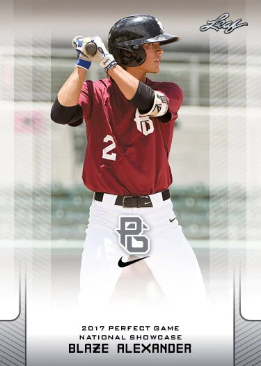 5-Count Lot Blaze Alexander 2017 Leaf Perfect Game NIKE All-American Rookies - Image 1 of 1