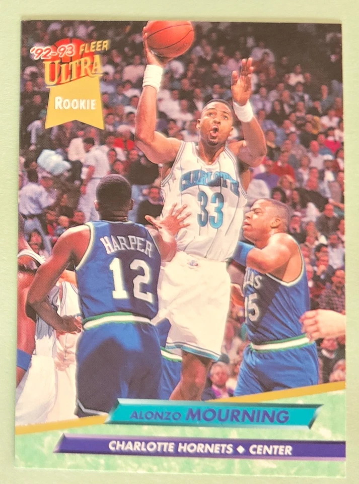 1992-93 Fleer Ultra Alonzo Mourning #234 Rookie Basketball RC Hornets HOF - Image 1 of 1