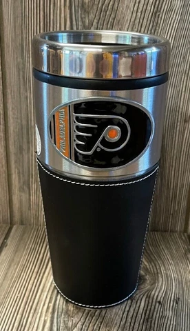 Brand New Philadelphia Flyers Premium Stainless Steel Logo Travel Mug Cover