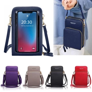 Small Crossbody Purse Zipper Cell Phone Bag Mini Shoulder Purse Wallet for Women - Picture 1 of 23