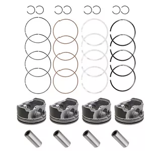 4 Sets Metal Engine Piston w/ Rings Kit Fit For Hyundai Sonata 2.4L 23040-2G500 - Picture 1 of 12