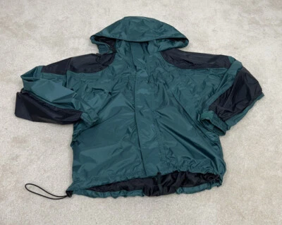 贝斯专业商店夹克男式小号绿色外套连帽拉链口袋 — 第 1/4 张图片