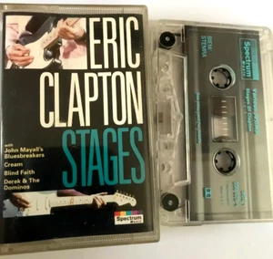 ERIC CLAPTON - STAGES - TAPE CASSETTE ALBUM - CREAM JOHN MAYALL ETC - Picture 1 of 1
