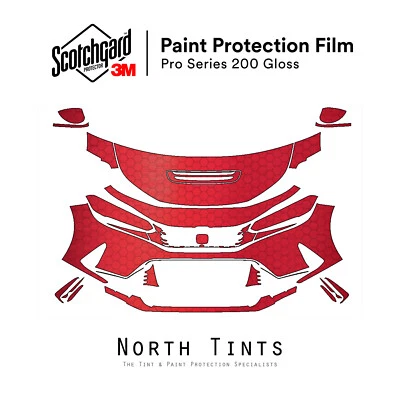 3M PRO Series PPF Clear Bra Protection Film for Honda Civic Type R 2023-2025 Kit - Image 1 of 4