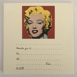 Invitation RSVP Cards - Marilyn Monroe - Andy Warhol - Vintage 2002 - Picture 1 of 8