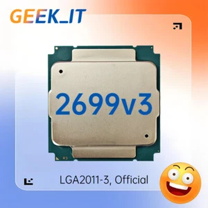 ✅Intel Xeon E5-2699v3 SR1XD 2.3GHz 18C / 36T 45MB 145W LGA2011-3 CPU E5 2699 v3 - Picture 1 of 3