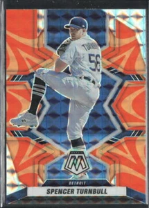 2022 Panini Mosaic #90 Spencer Turnbull Reactive Orange Mosaic Prizm Tigers - Picture 1 of 2