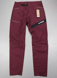 ADIDAS TERREX TECHROCK RAIN.RDY PANTS Shadow Red 30” Inseam 33 (E1) - Picture 1 of 9