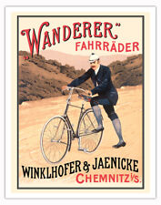 The Wanderer - Winklofer & Jaenicke Cycles (Fahrräder) - Vintage Bicycle Poster