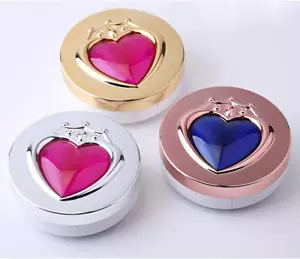 2 Pcs Heart Contact Lens Case Travel Kit, Cute Portable Contact Lens Box Holder - Picture 1 of 5