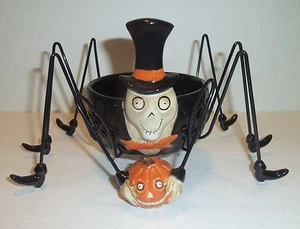 Boney Bunch Big Daddy Long Legs Spider Jar Candle Holder - 2009 Yankee Candle - Picture 1 of 3