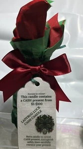 LUCKY CASH CANDLE•Money Candle with REAL $ money inside! From $1-$100 In Each - Picture 1 of 18