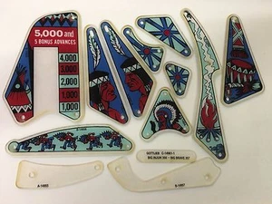 Gottlieb Big Indian / Brave Pinball Machine Plastic Set - New - Picture 1 of 1