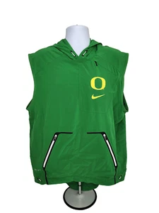 Oregon DUCKS Football TEAM ISSUED Nike Dri-Fit SLEEVELESS HOODIE Men's L - Picture 1 of 4