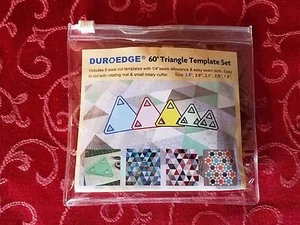 5 pc DuroEdge Quilting Templates Acrylic Triangle Clear Set 3.5",3",2.5",2",1" - Picture 1 of 3