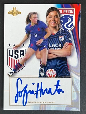 Sofia Huerta 2023 Parkside One Nation One Team BLUE INK AUTO #SSSH /20 USWNT (C) - Image 1 of 3