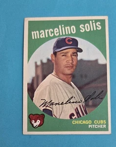 1959 Topps RC #214 Marcelino Solis Chicago Cubs BASEBALL Card 1A - Picture 1 of 2