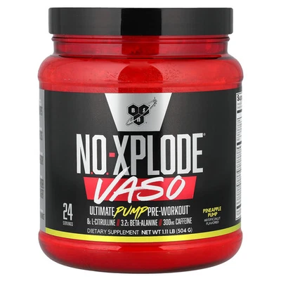 No-Xplode® VASO, Ultimate Pump Pre-Workout, Pineapple Pump, 1.11 lb (504 g) - Image 1 of 2