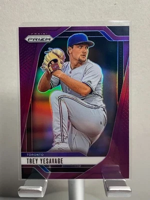 2025 Panini Prizm - Trey Yesavage #81 Purple Prizm /149 (RC) - Image 1 of 2