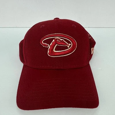 Arizona Diamondbacks MLB Hat Cap New Era 39Thirty Maroon Mesh Back S/M - Image 1 of 4