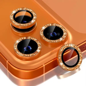 Protector de cámara de metal con diamante brillante para iPhone 17 Pro Max lente de aire tapa de anillo de vidrio - Imagen 1 de 45