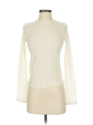 Vince. Women Ivory Long Sleeve Top XS - Image 1 of 4