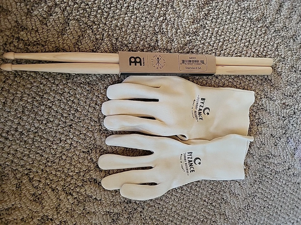 Baquetas Meinl Stick, estándar 5A-American Hickory Sb101 Foto 1 de 2