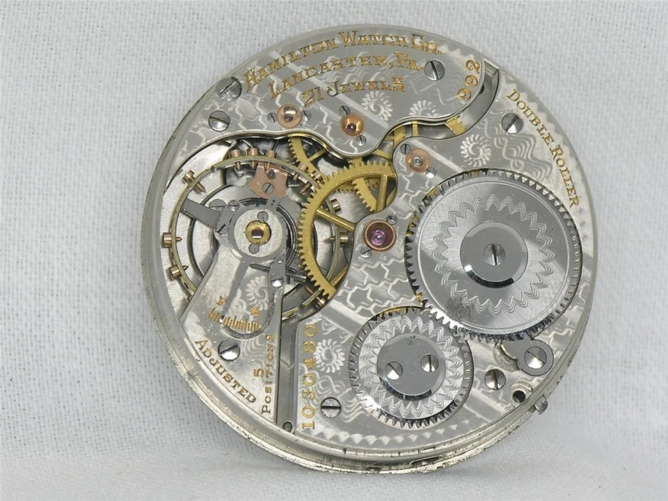 RELOJ BOLSILLO VINTAGE 16S HAMILTON 992 21 JOYAS FERROCARRIL MOVIMIENTO Y ESFERA, ¡FUNCIONANDO! Foto 1 de 4