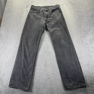 Vintage Levi's 505 Jeans Herren 30x32 Schwarz Denim Baumwolle Straight Stretch Workwear - Bild 1 von 8