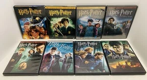 Harry Potter Dvd Complete Set of 8 Movies 2002 - 2011 Warner Bros VG+ Tested - Picture 1 of 22