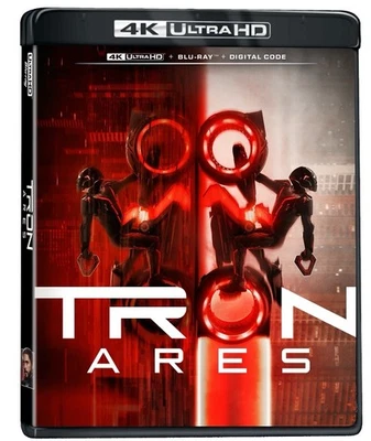 Tron: Ares (4K UHD + Blu-ray + цифровой + чехол) запечатанный предпродажа 1-6-26 - Изображение 1 из 2